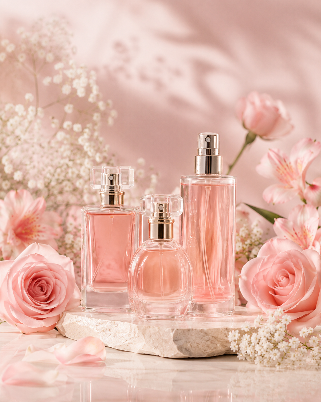 Pink fragrance collection